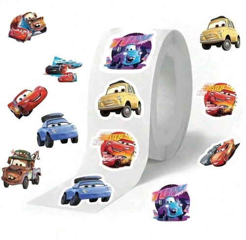 100 cars assorted stickers - 1",